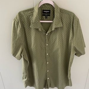 mens BONOBOS stretch riviera short sleeve shirt